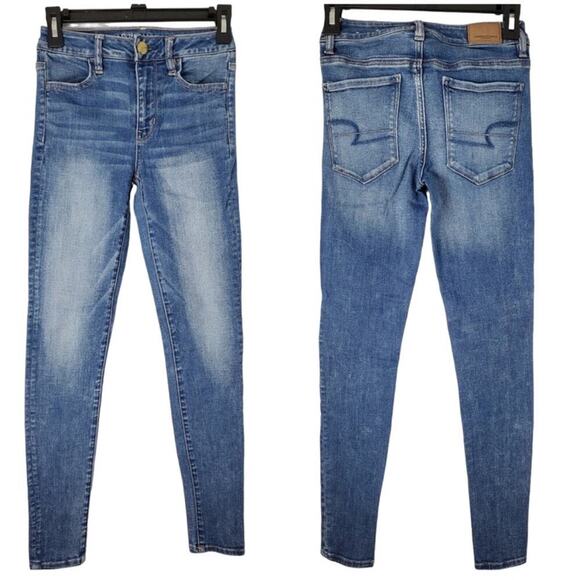 Bundle of 3 American Eagle Women's Size 0 Regular Jeans - Picture 12 of 16